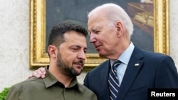 Ukrayna Cumhurbaşkanı Zelenski, 21 Eylül 2023'te Washington'da ABD Başkanı Biden'la görüşmüştü (ARŞİV)